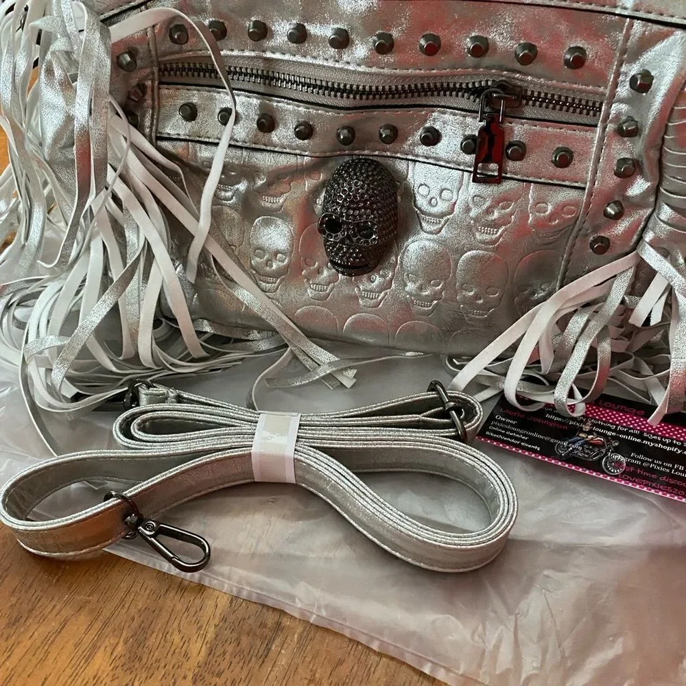 Fringed Skull Handbag   - Picture 5 of 6